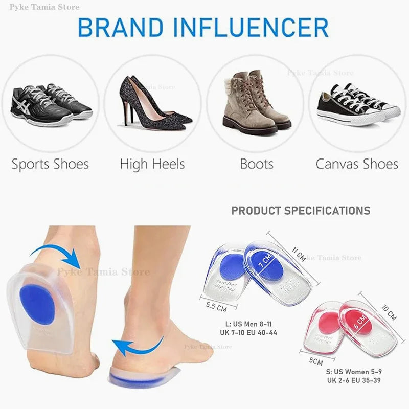 Silicone Heel Pad Gel Insoles
